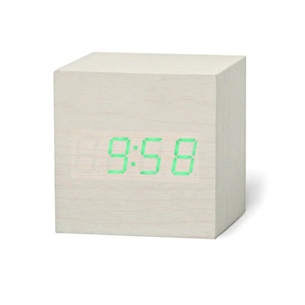 Timecube Mini | LED Digital Alarm Clock with Compact Design for Modern Living Spaces