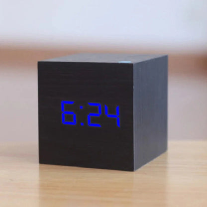 Timecube Mini | LED Digital Alarm Clock with Compact Design for Modern Living Spaces