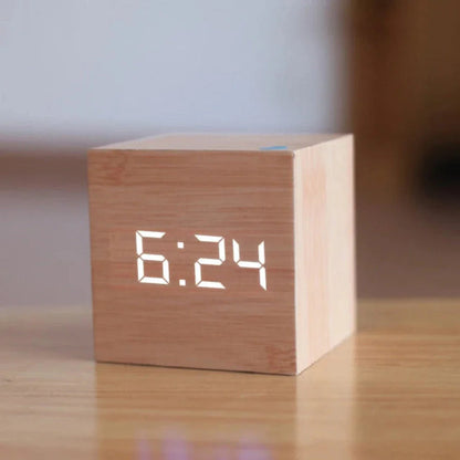 Timecube Mini | LED Digital Alarm Clock with Compact Design for Modern Living Spaces