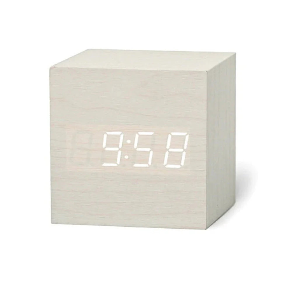Timecube Mini | LED Digital Alarm Clock with Compact Design for Modern Living Spaces